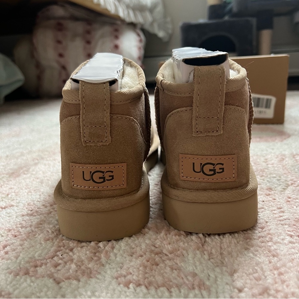 UGG Classic Ultra Mini Boots in Sand - Picture 4 of 7